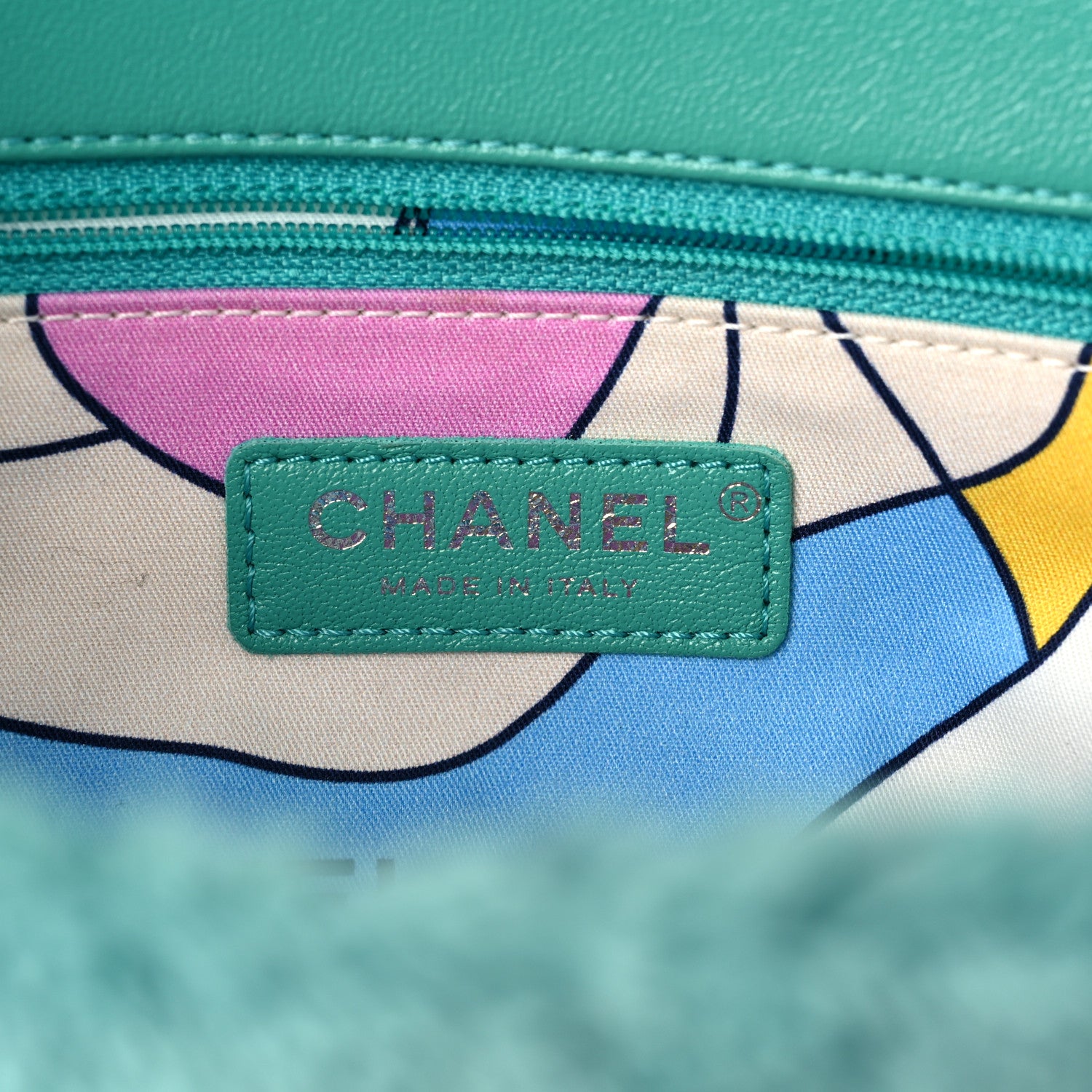 Chanel Lambskin Calfskin Mixed Fibers Quilted Medium Flap Green 6 of 9
