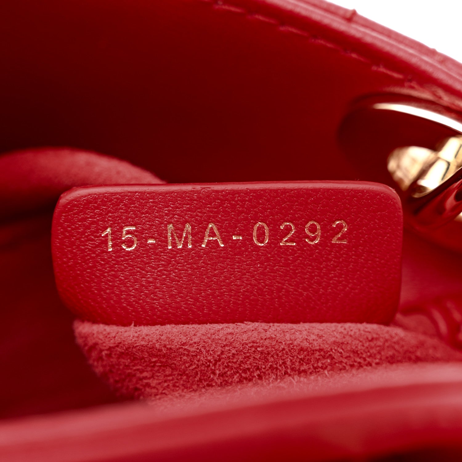 Christian Dior Lambskin Cannage Micro Lady Dior Red 7 of 10