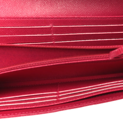 Chanel Caviar Quilted Large Boy Gusset Flap Wallet Fuchsia 5 of 9