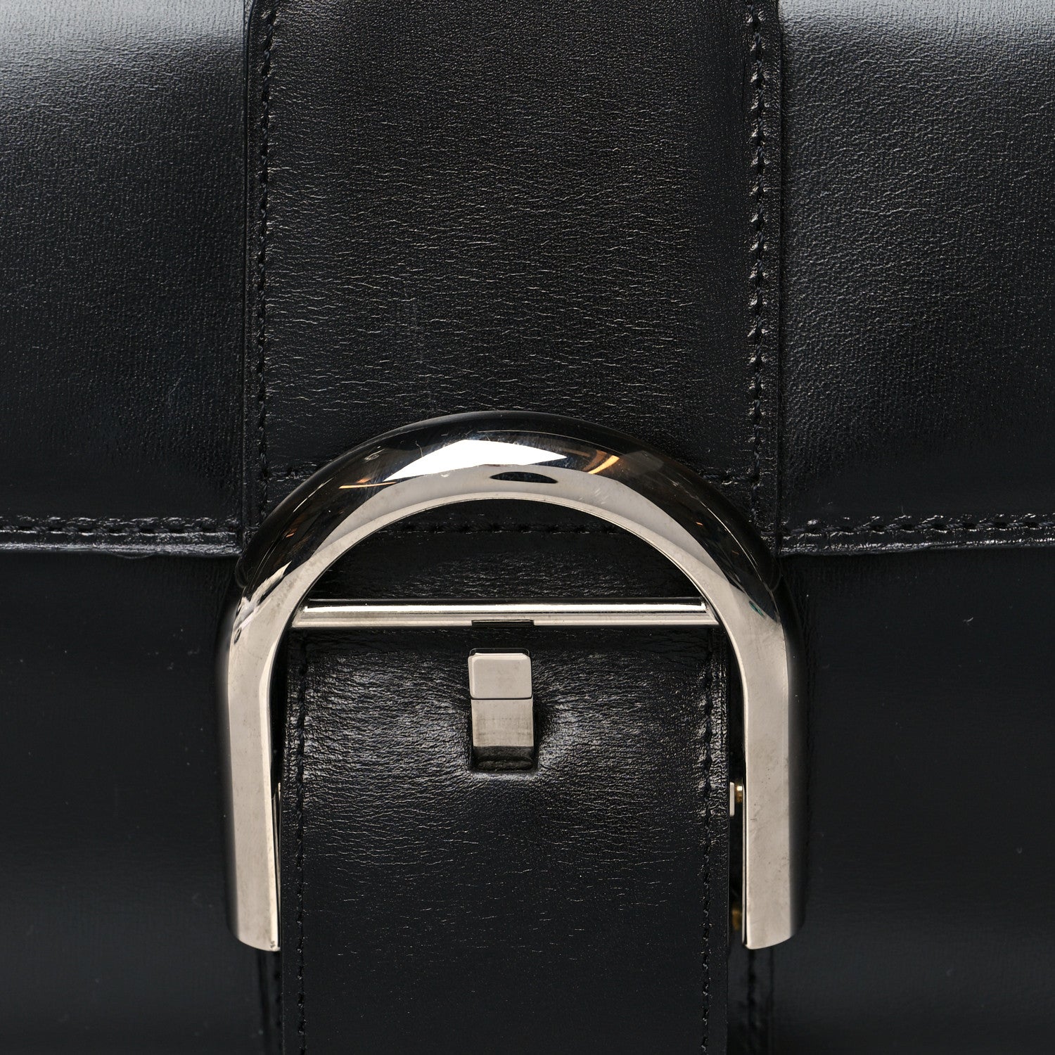 Delvaux Box Calfskin Brillant Clutch Black 8 of 9