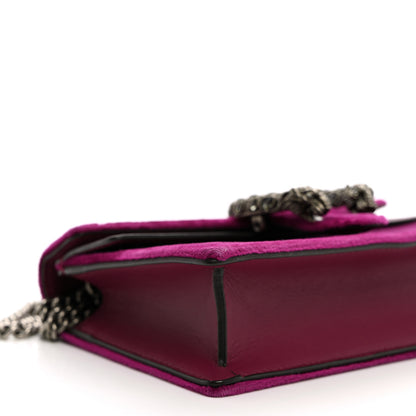 Gucci Velvet Super Mini Dionysus Shoulder Bag Fuchsia Violet Cyclamen 8 of 9