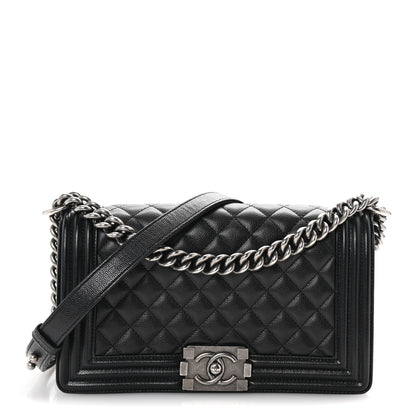 Chanel Caviar Quilted Medium Boy Flap Black 1 of 10