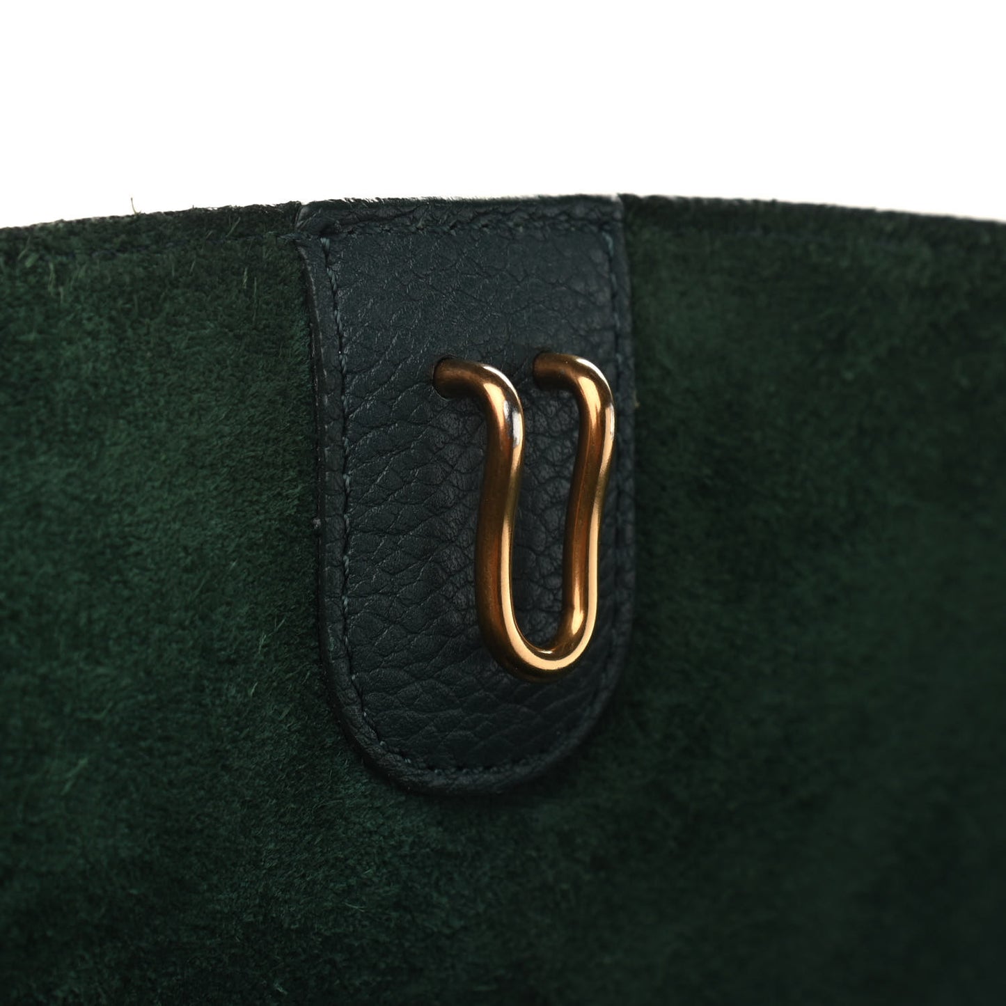 Soft Grained Calfskin Sangle Bucket Bag Amazone