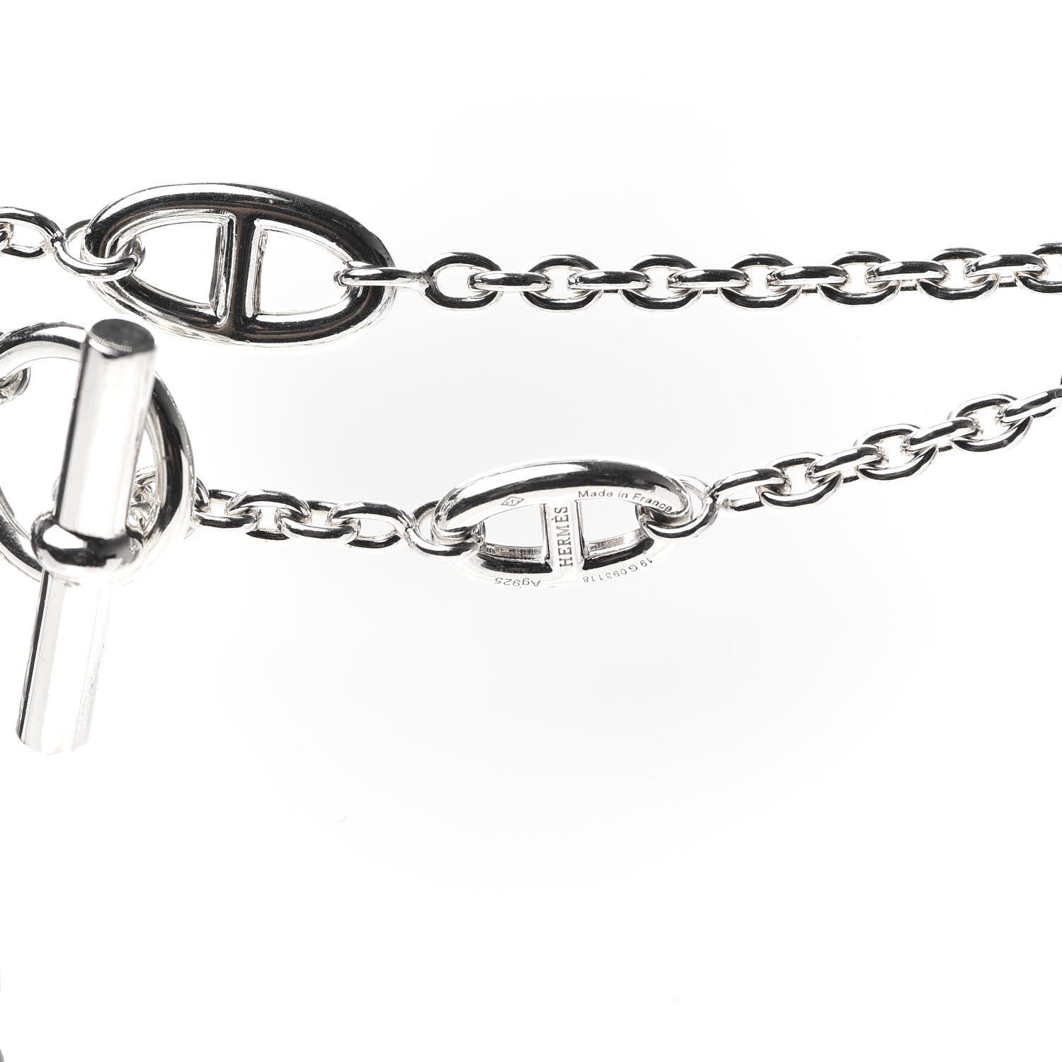 Hermes Sterling Silver Farandole Necklace 120 5 of 6