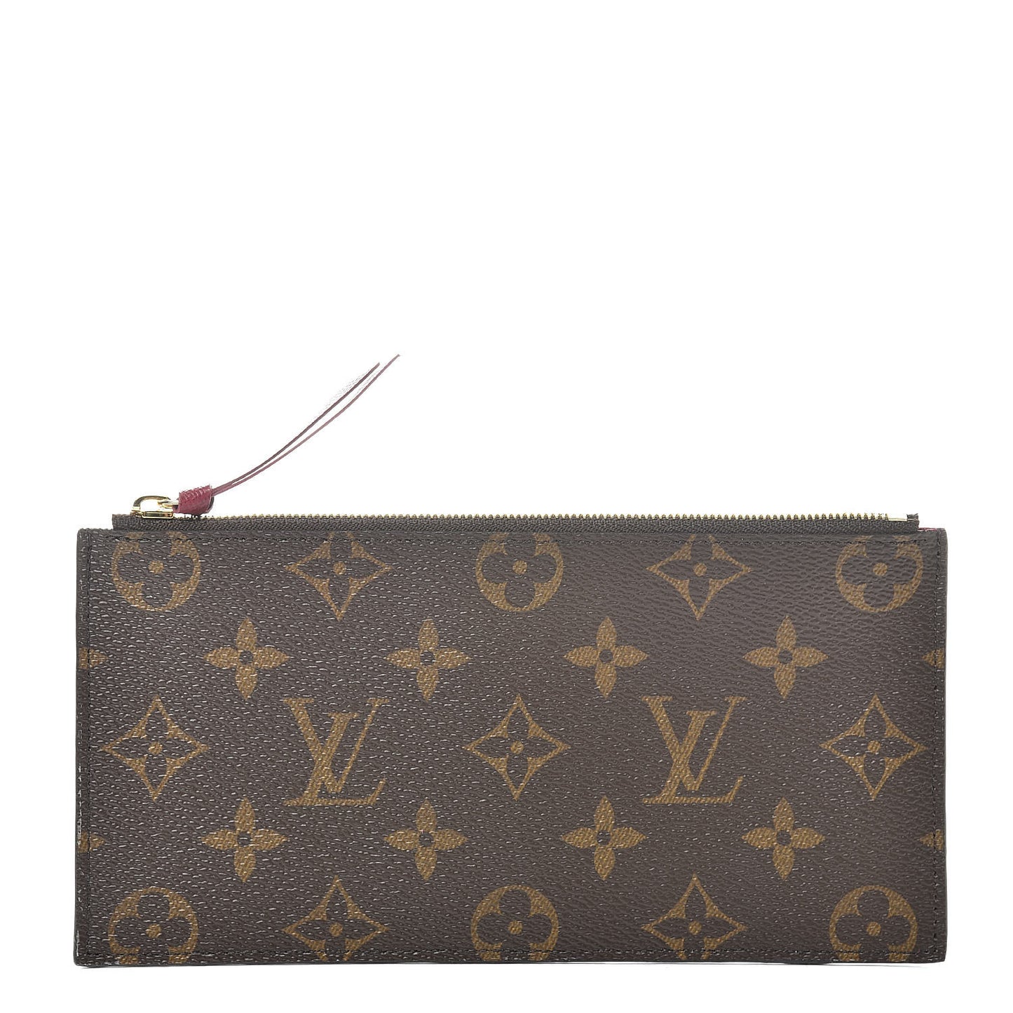 Monogram Felicie Chain Wallet Zippered Insert Fuchsia