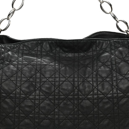 Christian Dior Lambskin Cannage Large Dior Soft Hobo Black 8 of 16