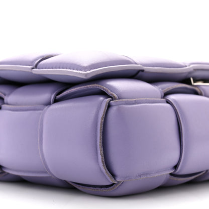 Bottega Veneta Lambskin Maxi Intreccio Padded Chain Cassette Crossbody Bag Lavender 8 of 10