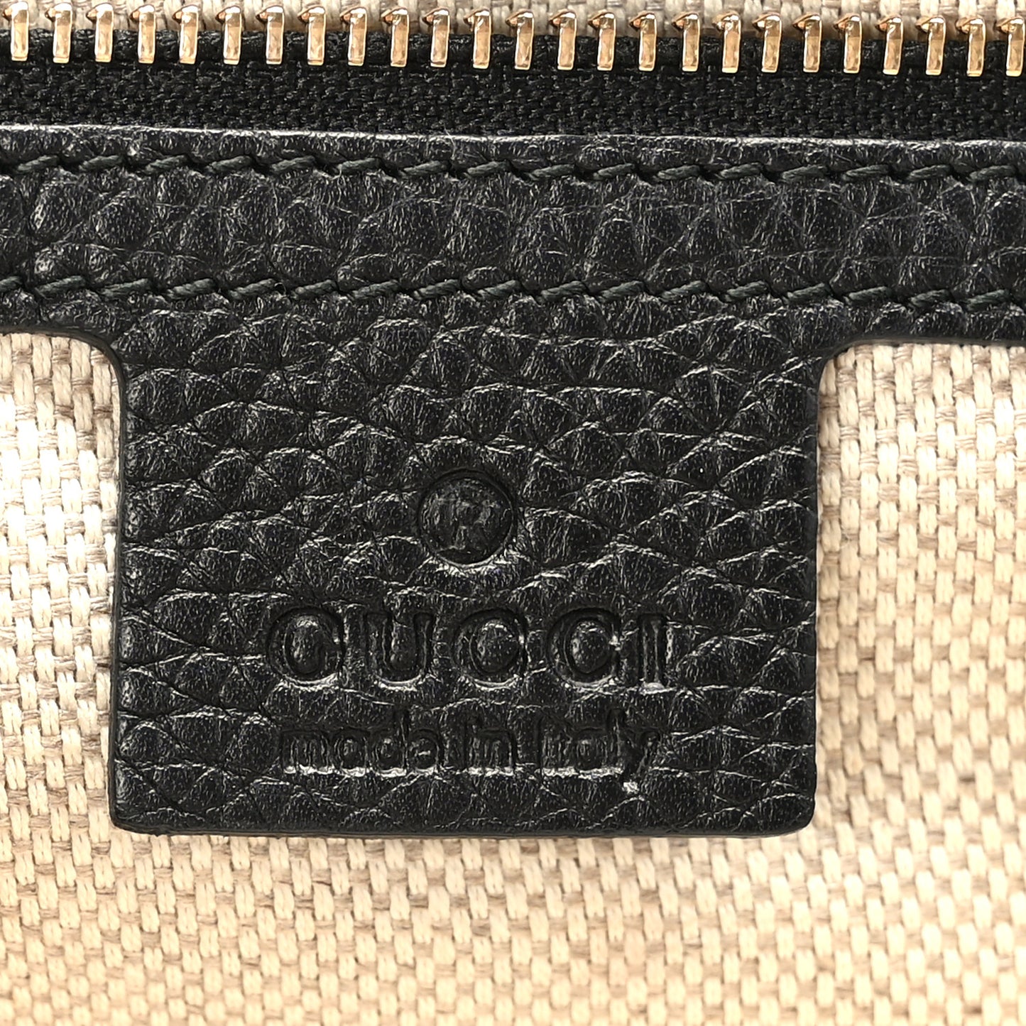Pebbled Calfskin Medium Soho Clutch Black