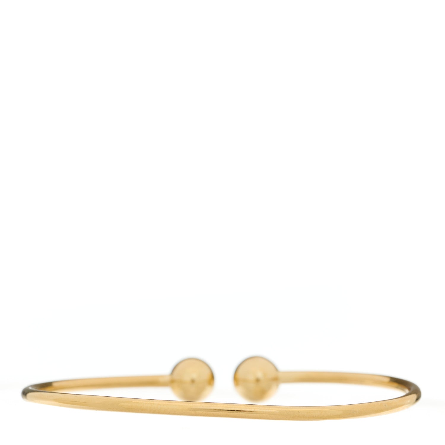 Tiffany 18K Yellow Gold 8mm HardWear Ball Bypass Bracelet 2 of 3