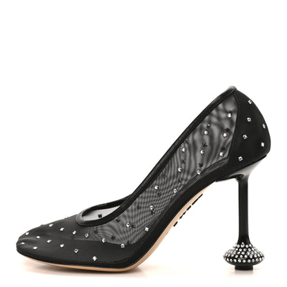 Loewe Mesh Crystal Toy 90 Pumps 39 Black 1 of 8