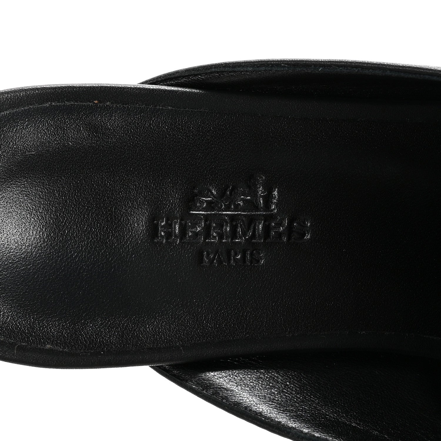 Hermes Calfskin Fringe Oz Mules 37 Black White 8 of 10