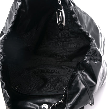 Chanel Vinyl XL Coco Cabas Black 6 of 16