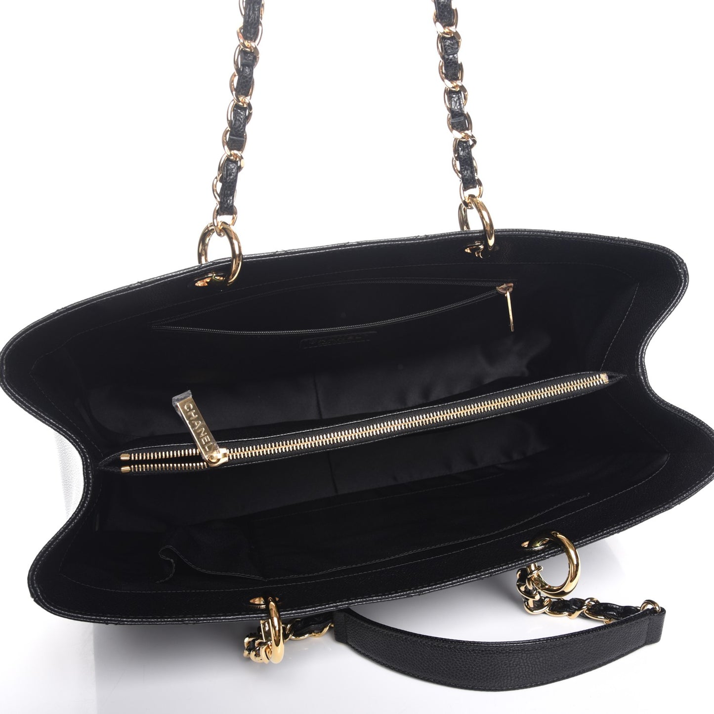 Caviar Quilted XL Grand Shopping Tote GST Black