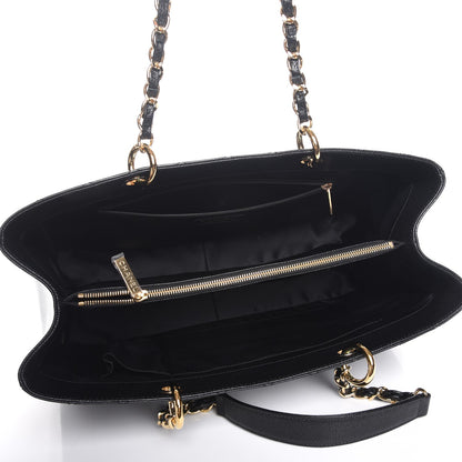 Chanel Caviar Quilted XL Grand Shopping Tote GST Black 5 of 8