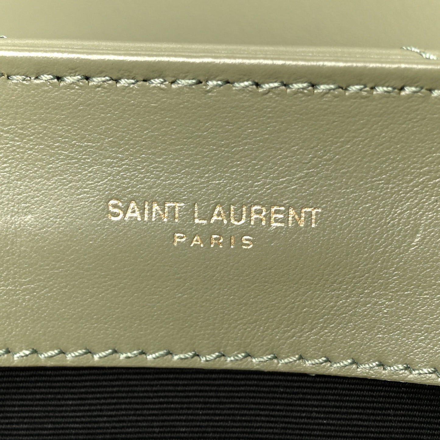 Calfskin Y Quilted Monogram Small Loulou Chain Satchel Light Sage
