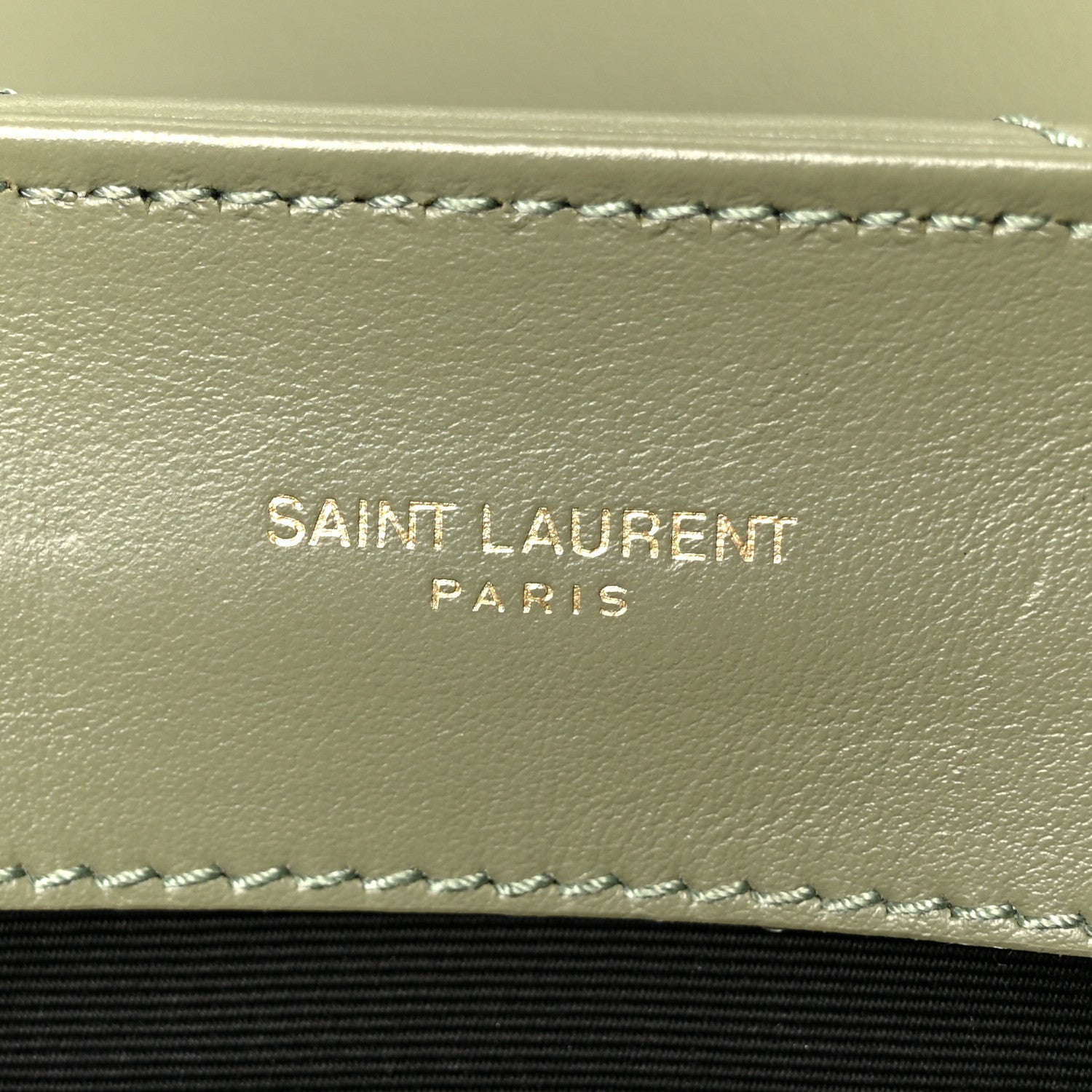 Saint Laurent Calfskin Y Quilted Monogram Small Loulou Chain Satchel Light Sage 6 of 11