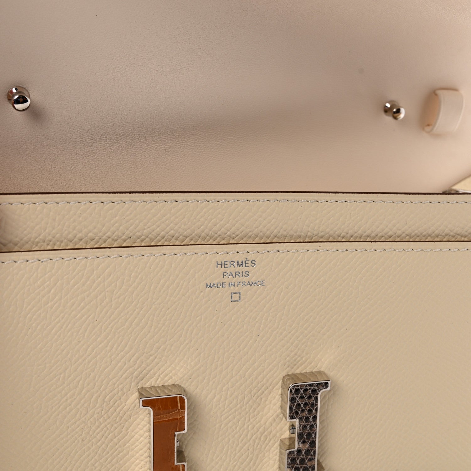 Hermes Epsom Alligator Lizard Constance Wallet To Go Nata 6 of 10
