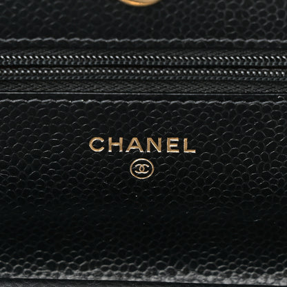 Chanel Caviar Quilted Wallet On Chain WOC Black 6 of 11