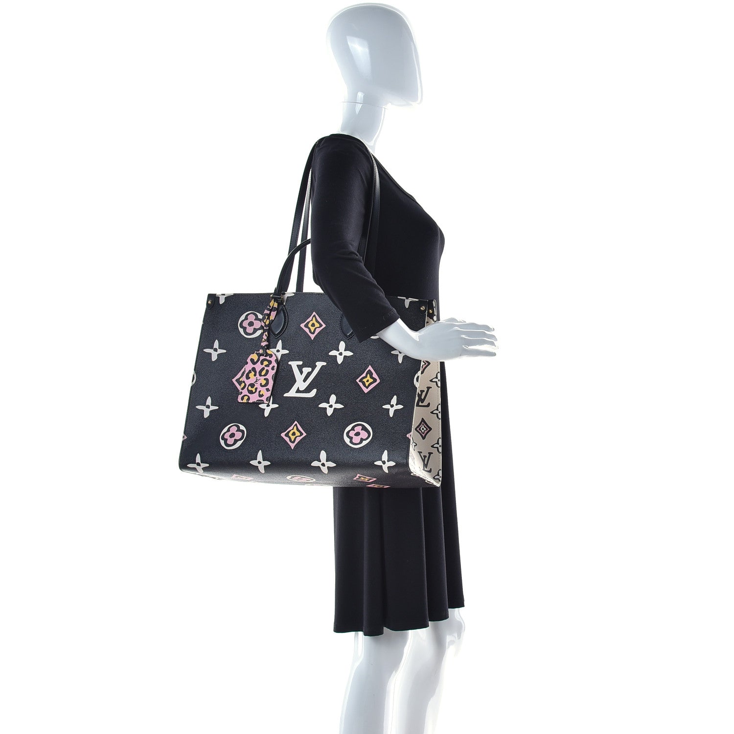 Louis Vuitton Monogram Giant Wild At Heart Onthego GM Black 2 of 9