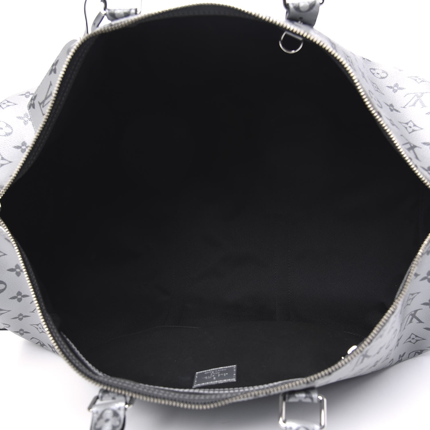Louis Vuitton Metallic Monogram Keepall Bandouliere 50 Silver 4 of 7