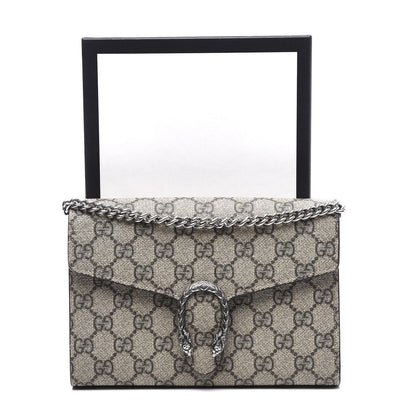 Gucci GG Supreme Monogram Mini Dionysus Chain Wallet Beige Taupe 10 of 10