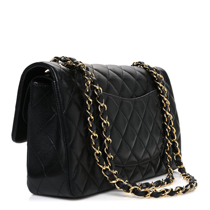 Chanel Lambskin Quilted Medium Double Flap Black 3 of 10