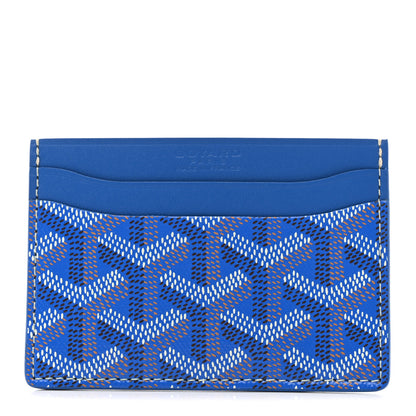 Goyard Goyardine Saint Sulpice Card Holder Sky Blue 1 of 8
