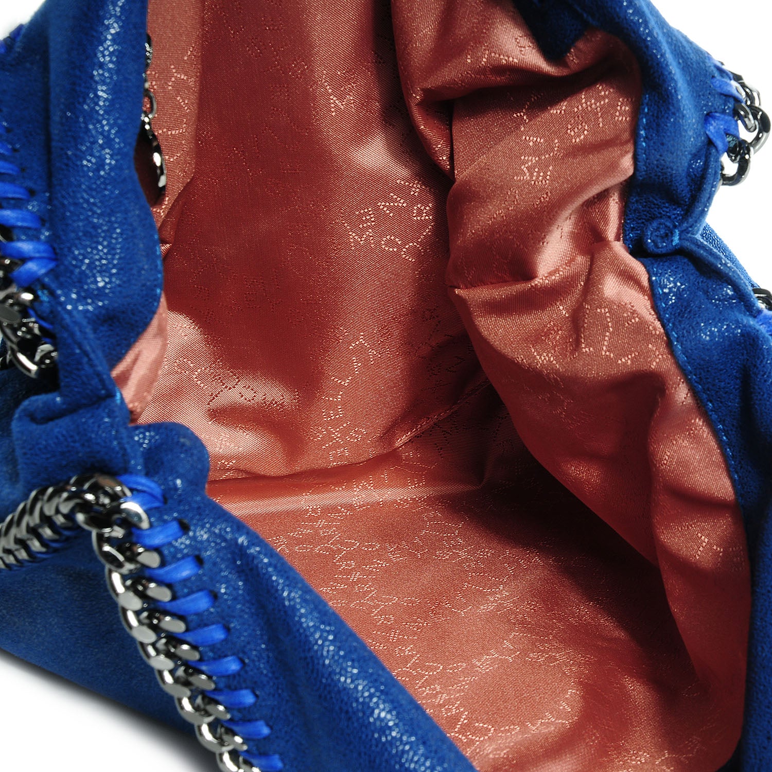 Stella McCartney Faux Leather Shaggy Deer Small Falabella Cornflower 9 of 9