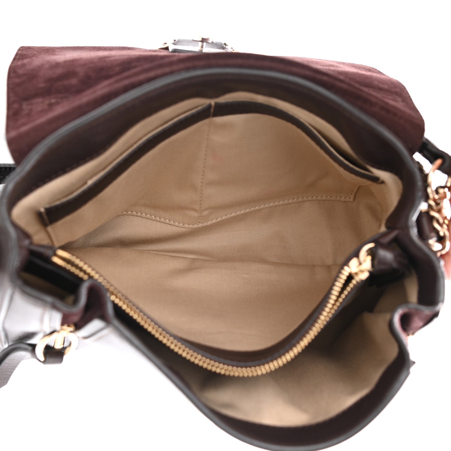 Chloe Calfskin Small Faye Day Shoulder Bag Carbon Brown 4 of 12