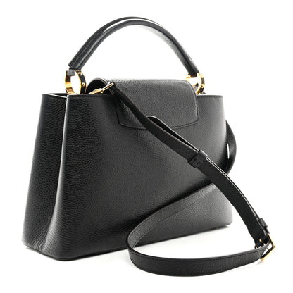 Louis Vuitton Taurillon Capucines PM Black 3 of 14