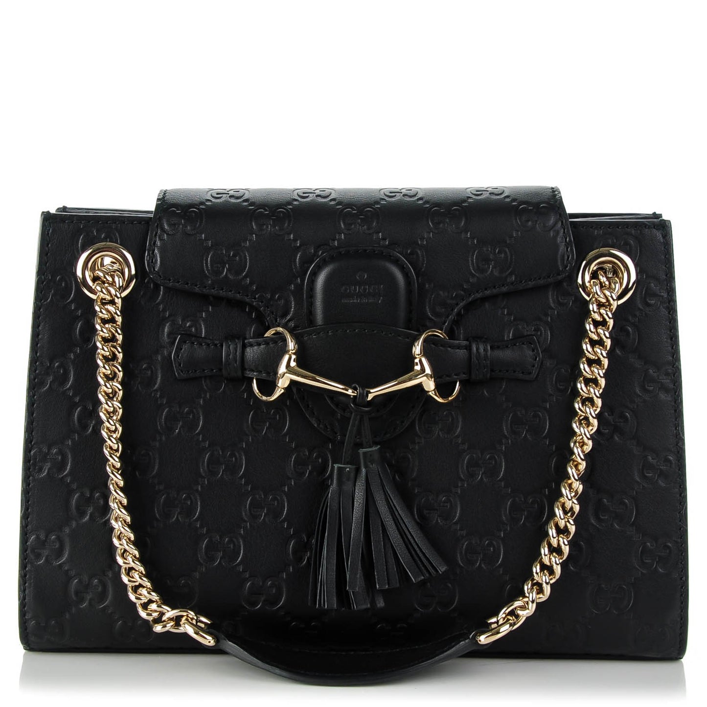 Guccissima Small Emily Shoulder Bag Black