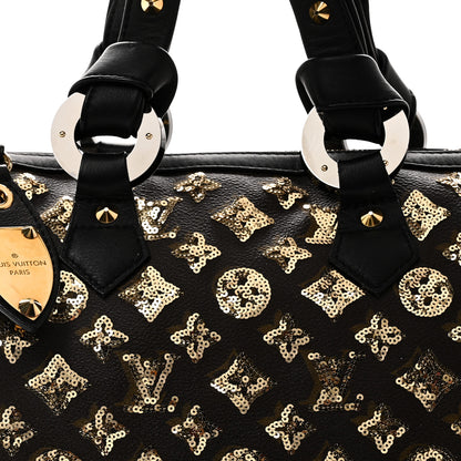 Louis Vuitton Monogram Sequins Eclipse Speedy 28 Gold 7 of 9