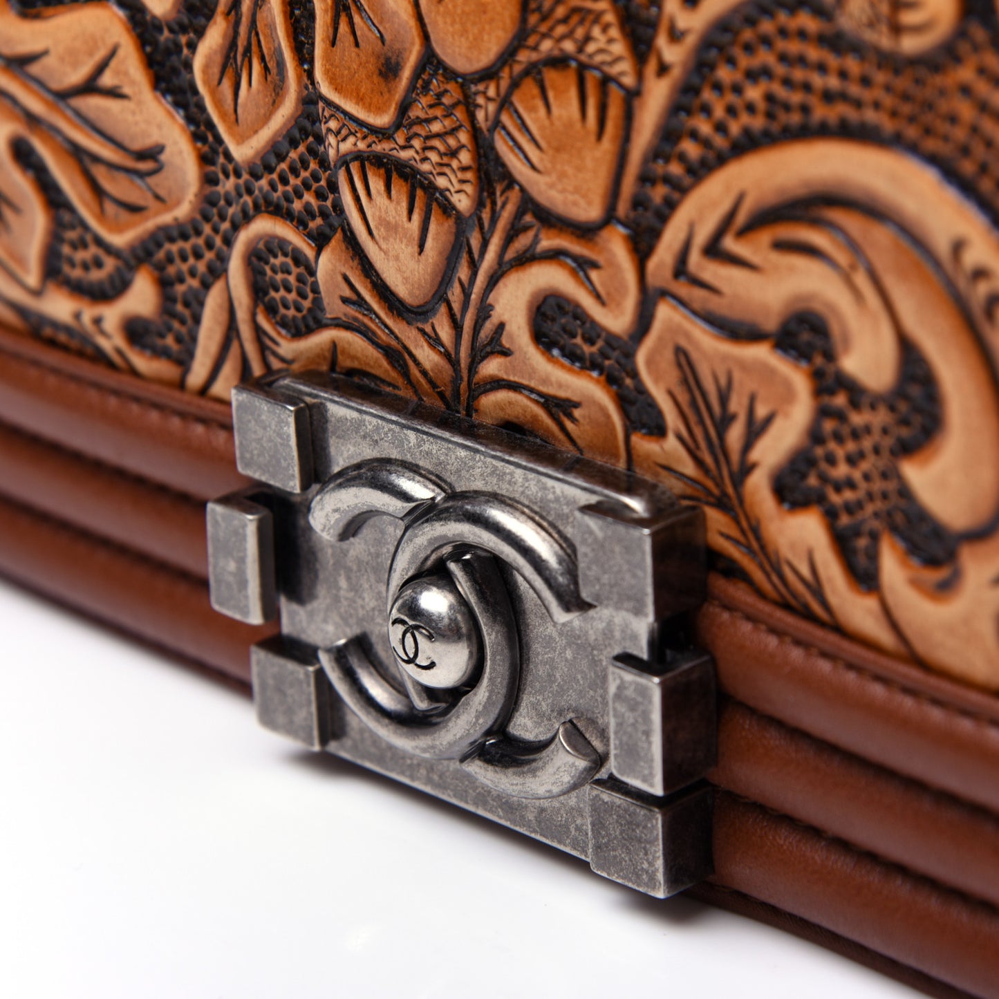 Calfskin Embossed Small Cordoba Boy Flap Brown