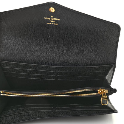 Louis Vuitton Empreinte Sarah Wallet NM Black 5 of 10