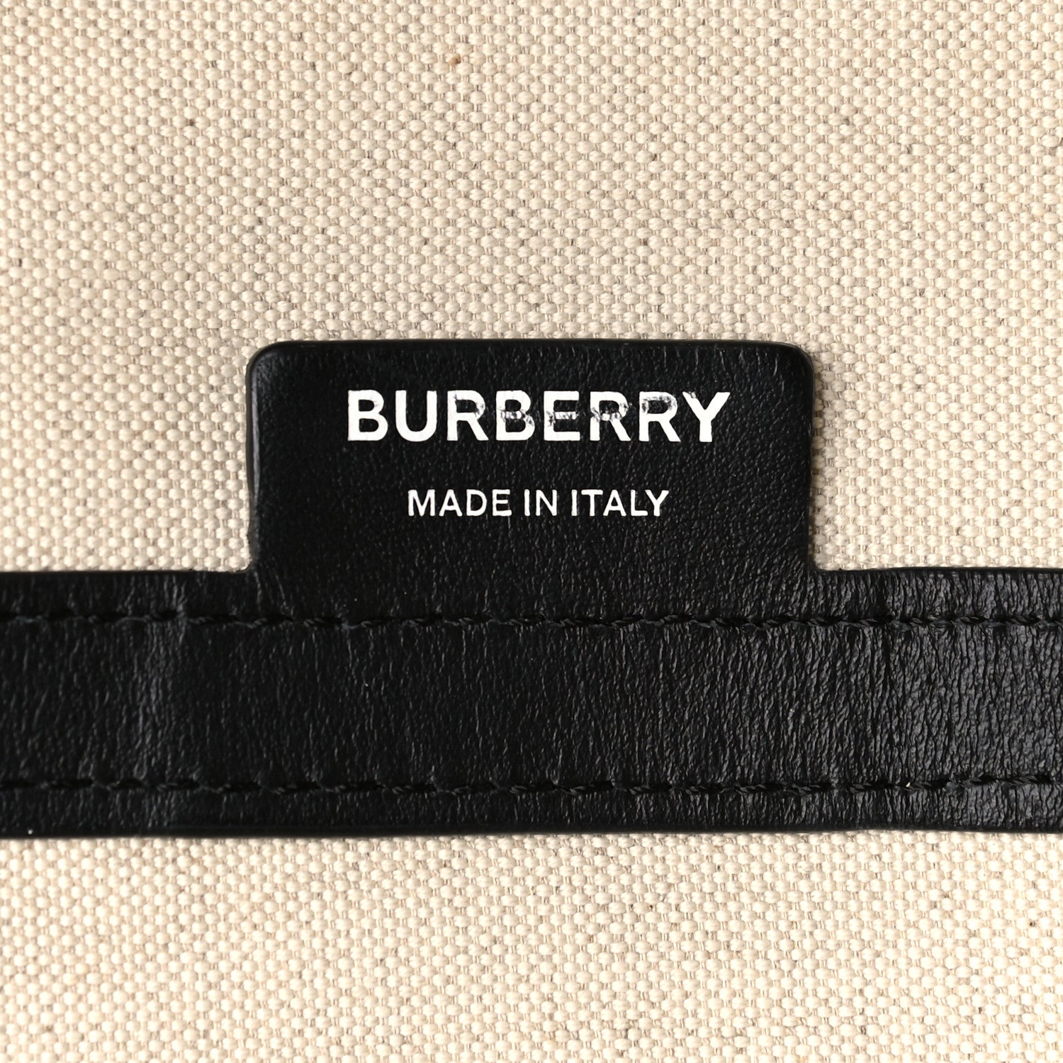 Burberry Canvas Printed Love Tote Bag Black 6 of 13