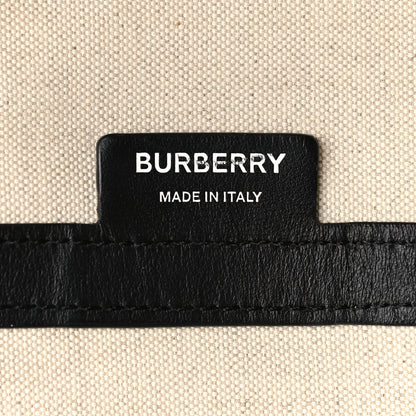 Burberry Canvas Printed Love Tote Bag Black 6 of 13