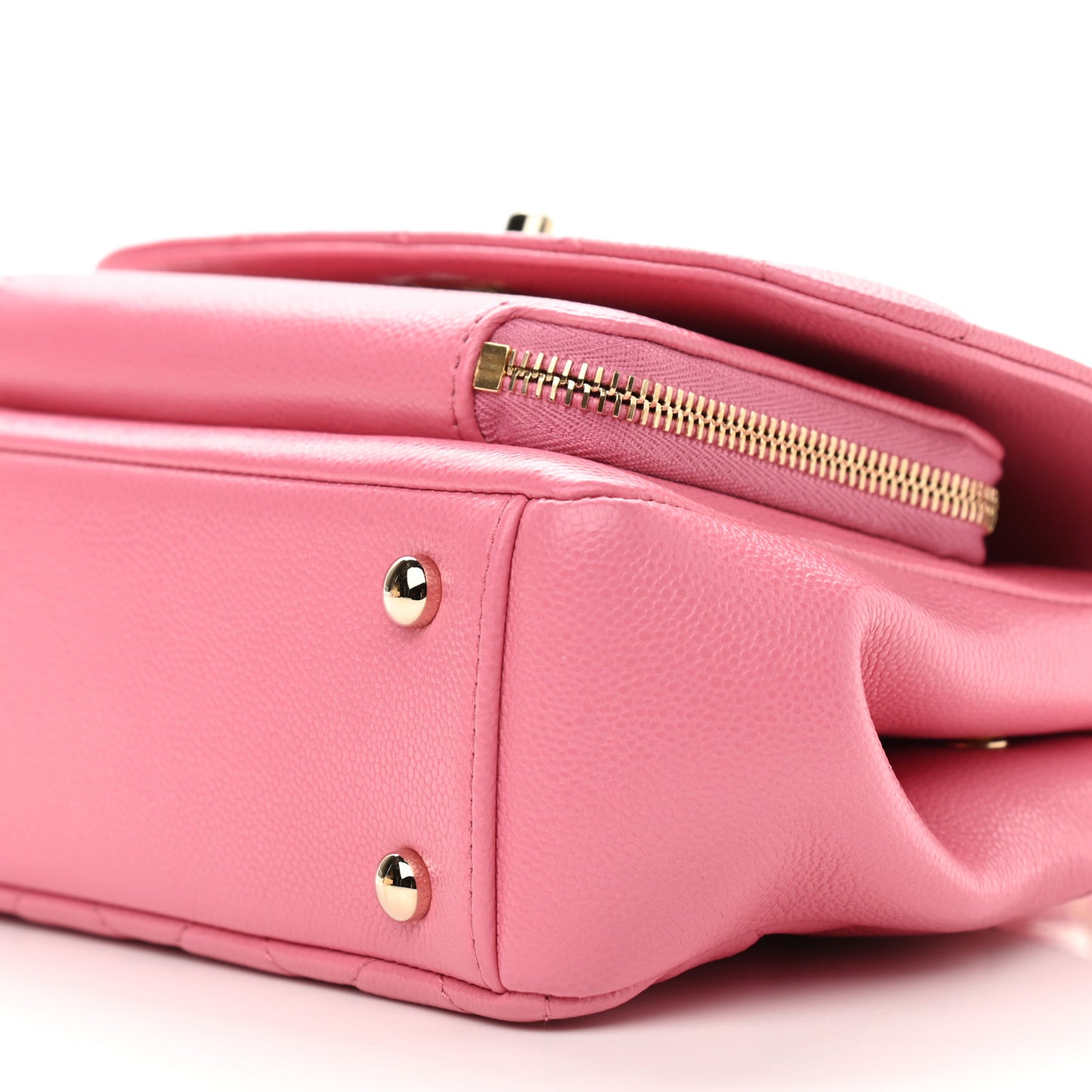Caviar Quilted Small Business Affinity Flap Pink