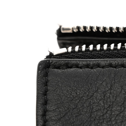 Celine Smooth Calfskin Tri-Fold Clutch on Chain Black 12 of 12