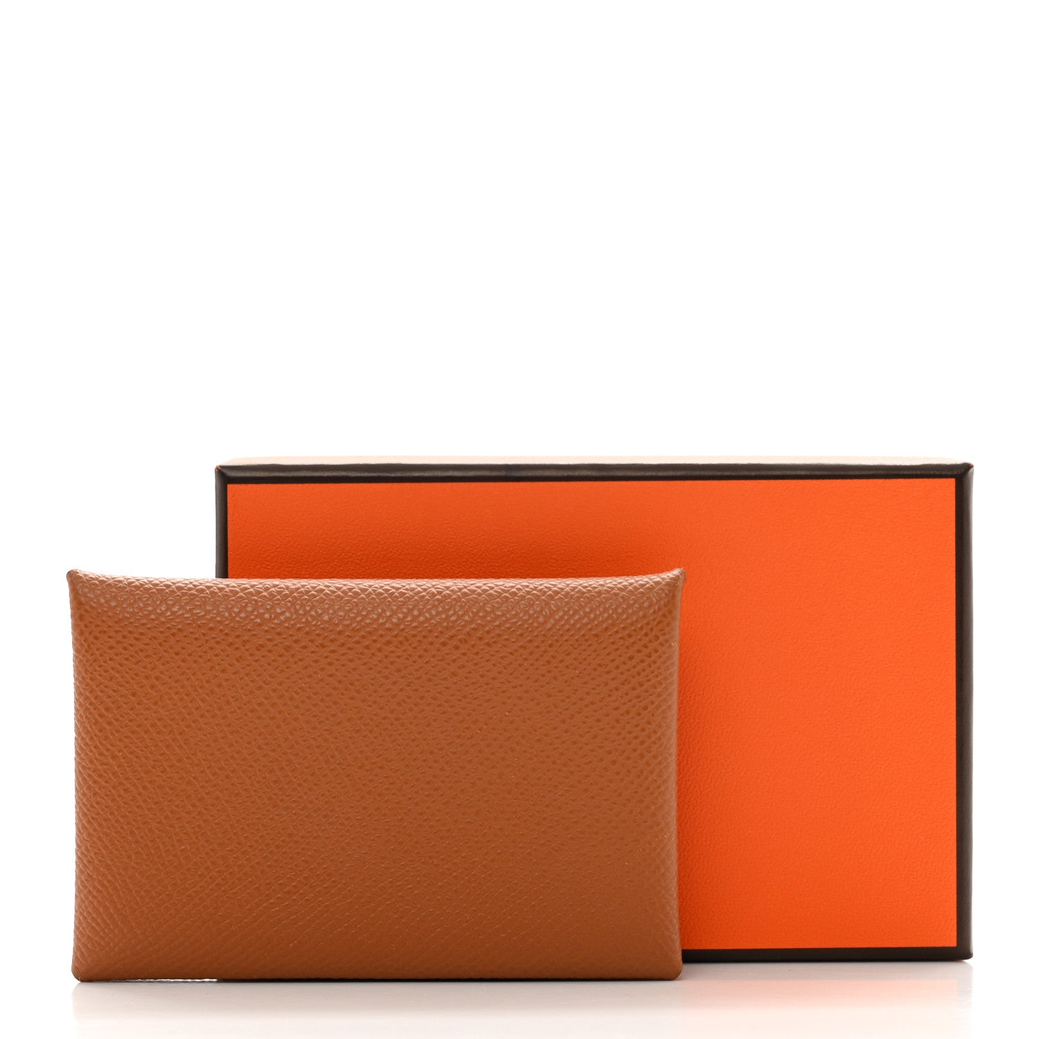 Hermes Epsom Calvi Card Case Gold 7 of 7