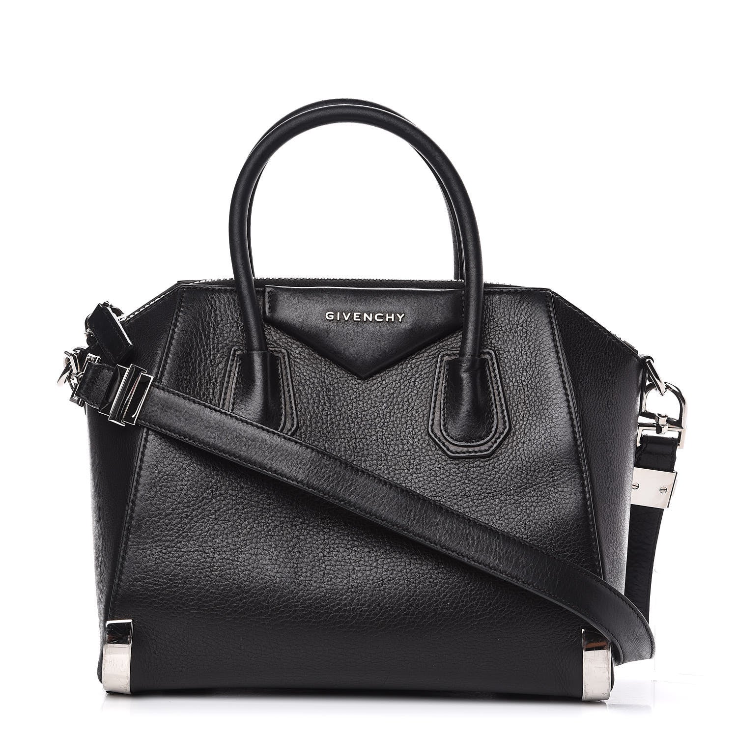 Givenchy Sugar Goatskin Small Metal Corner Antigona Black 1 of 16