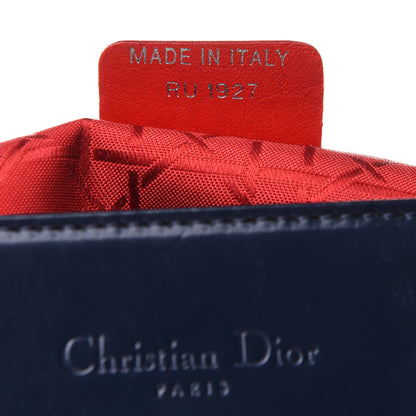 Christian Dior Glazed Calfskin Large Lady Dior Dark Blue 8 of 14