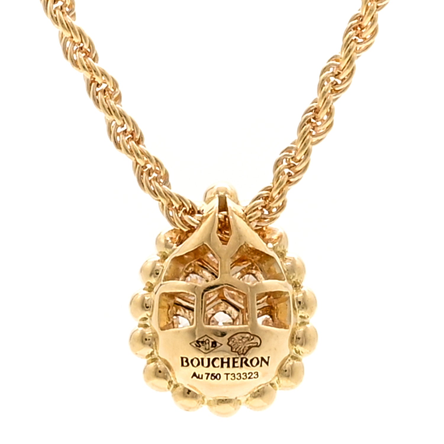 Boucheron 18K Yellow Gold Diamond XS Serpent Boheme Necklace 4 of 6