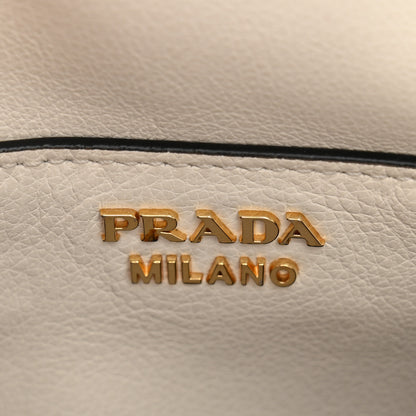 Prada Glace Calf Shoulder Bag White 6 of 11