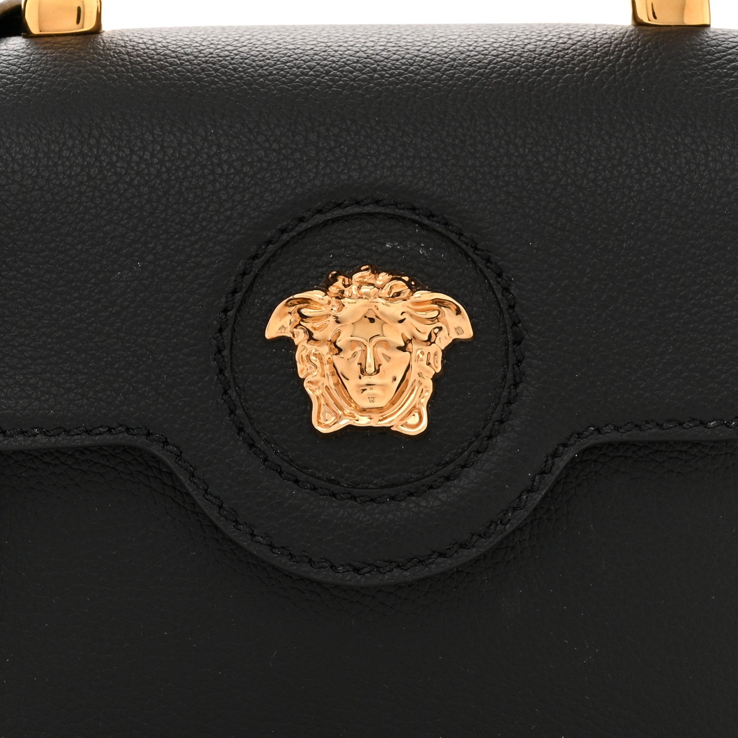 Versace Grained Calfskin Mini La Medusa Bag Black 7 of 9