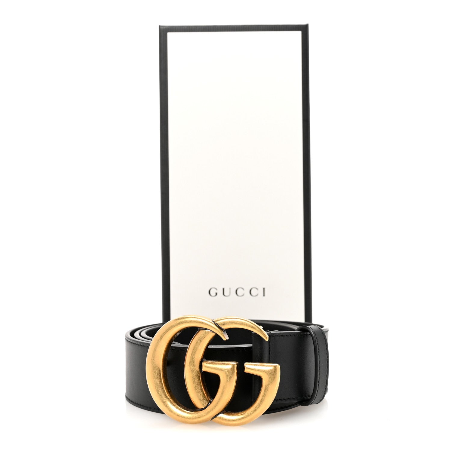 Gucci Calfskin Double G Belt 85 34 Black 6 of 6
