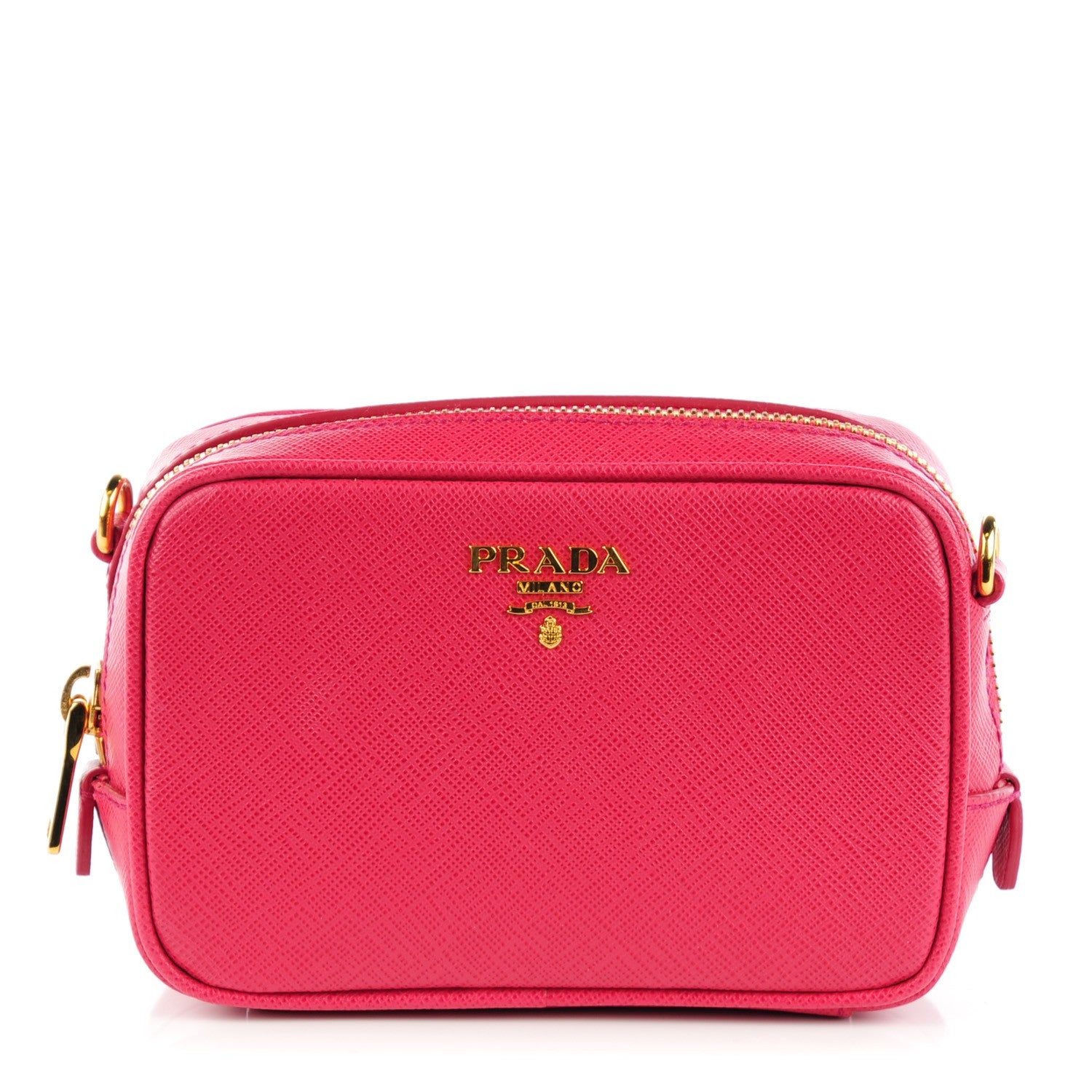 Prada Saffiano Mini Camera Crossbody Peonia 1 of 8