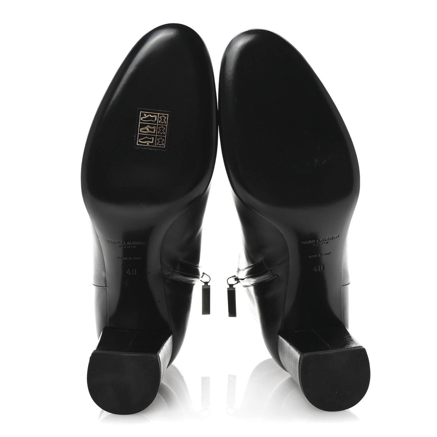 Nappa Vendome Loulou Ankle Zip Boot 40 Black
