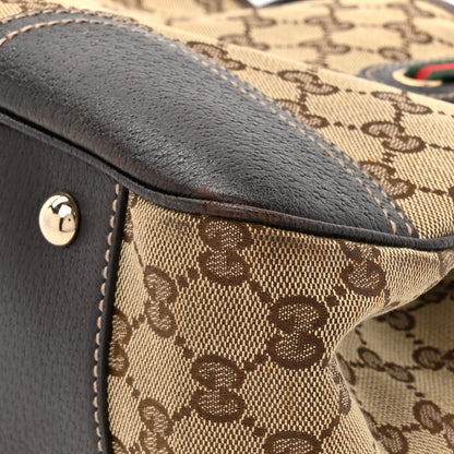 Gucci Monogram Medium Princy Tote Dark Brown 14 of 15