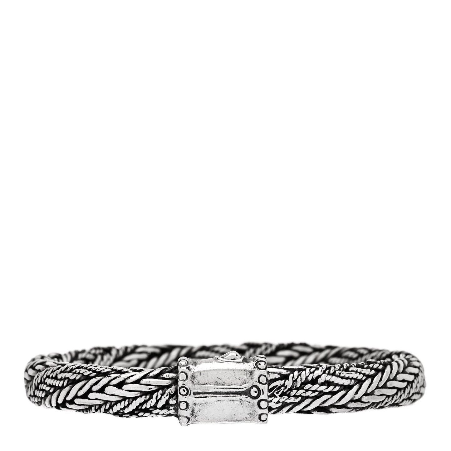 Sterling Silver 8.5mm Woven Chain Bracelet