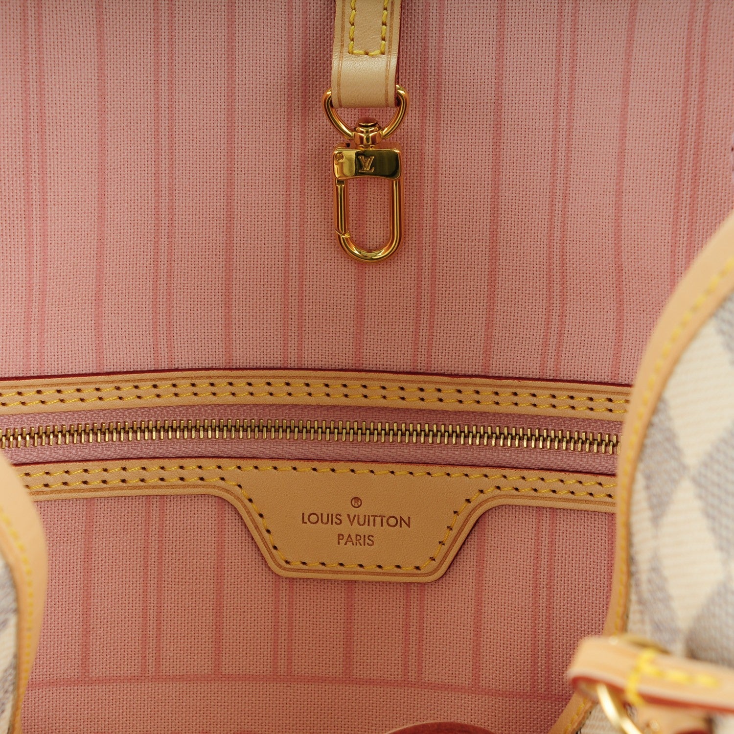 Louis Vuitton Damier Azur Neo Neverfull MM Rose Ballerine 7 of 9